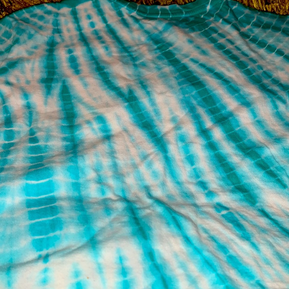 Blue and white boys tie dye tee shirt